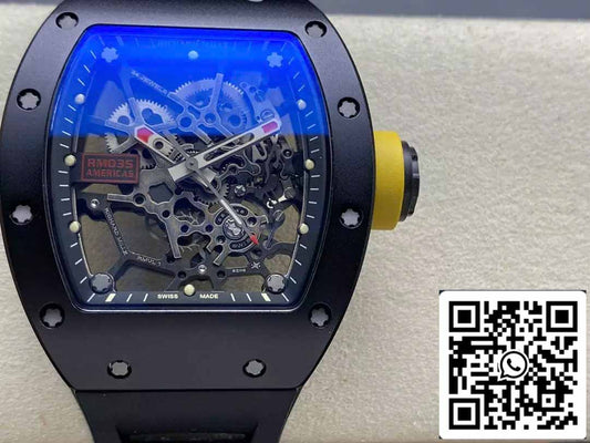 Richard Mille RM035 Rafa Americas Edition 1:1 Best Edition Sonic Fabbrica V3 Black Ceramic