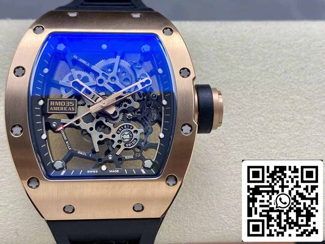 Richard Mille RM035 Toro Americas Edition 1:1 Best Edition Sonic Fabbrica V3 Rose Gold