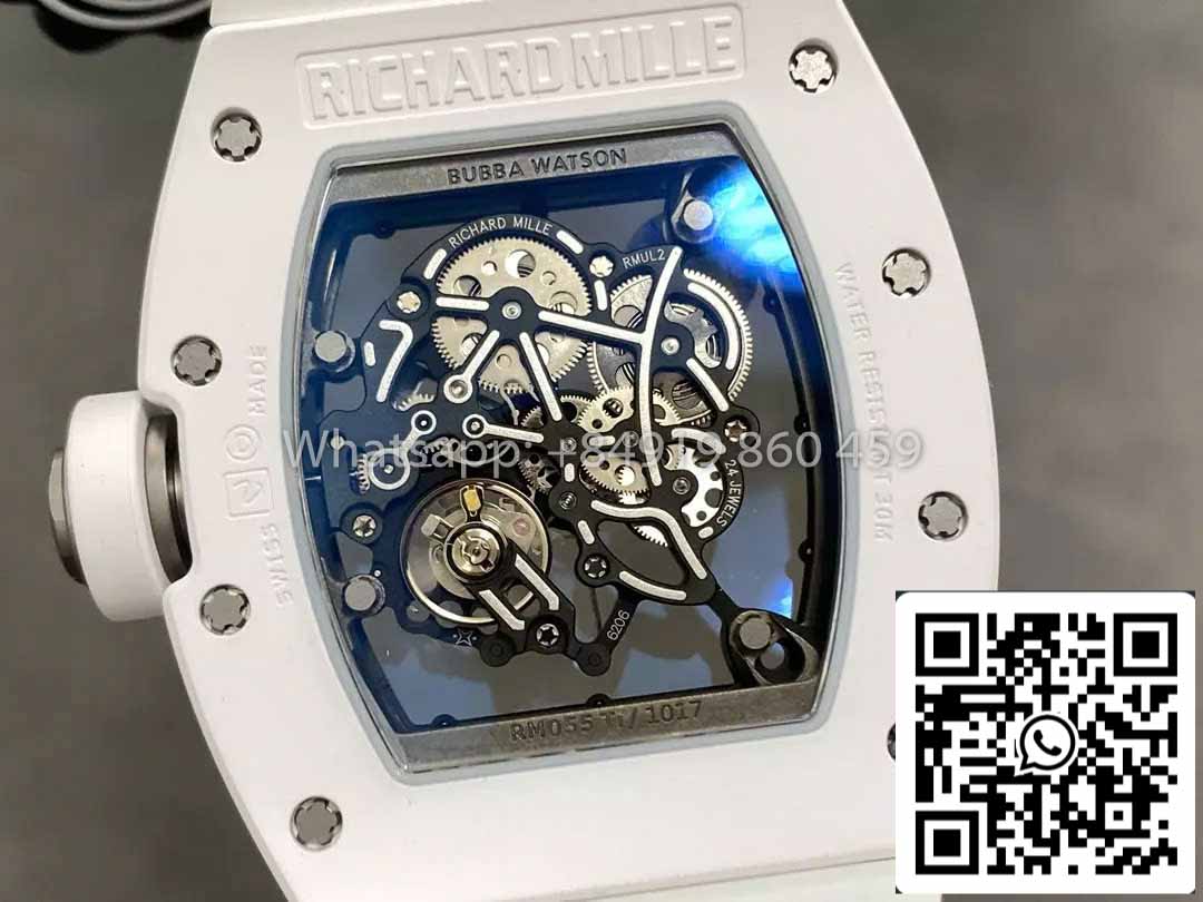 RICHARD MILLE RM055 ZF Fabbrica versão mais recente 2024 1:1 Best Edition Ceramic Case 