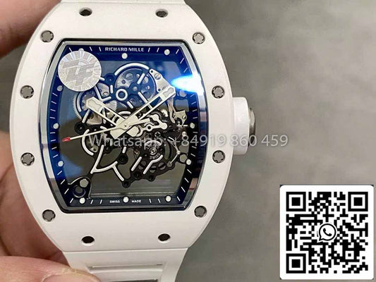 RICHARD MILLE RM055 ZF Fabbrica versão mais recente 2024 1:1 Best Edition Ceramic Case 