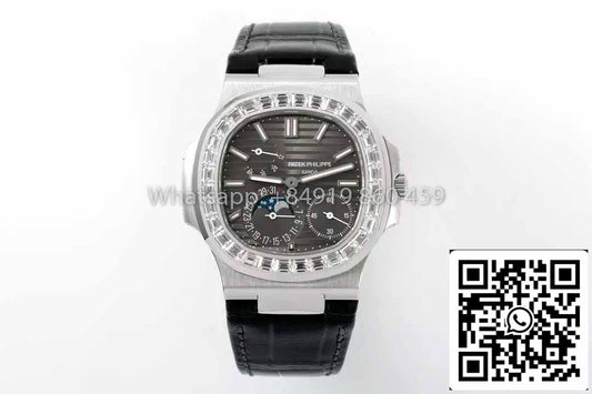 Patek Philippe Nautilus 5712 1:1 Best Clone PPF Fabbrica V3 Newest Version Rhdium Dial