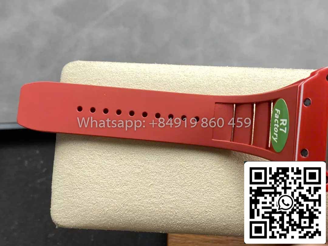 Richard Mille RM035-02 1:1 Best Clone R7 Fabbrica Red  Carbon Case Red cinturino