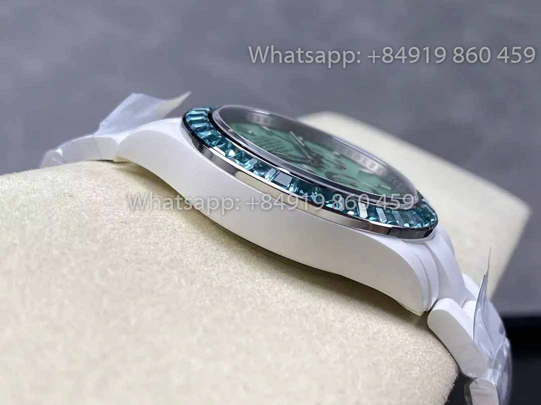 AET REMOULD ceramica Rolex Daytona "Biscay Verde" lunetta Stone 1:1 Best Clone Edizione