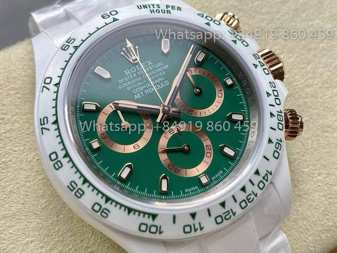 AET REMOULD ceramica Rolex Daytona "BRITISH RACING Verde" 1:1 Best Clone Edizione