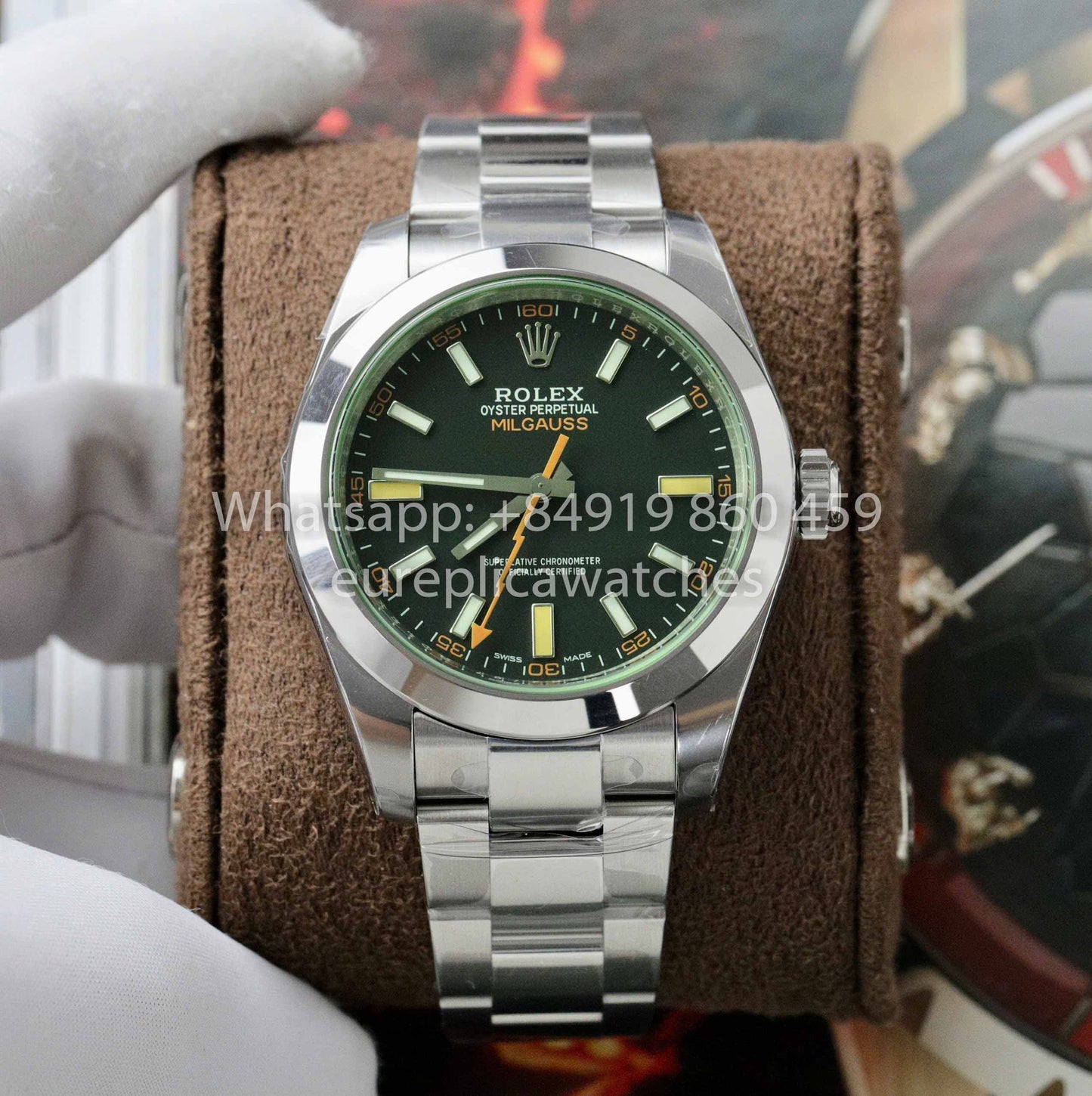 Rolex Milgauss 116400GV-0001 replica watch 1:1 best Clone VS Fabbrica