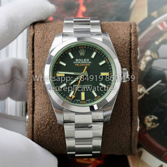 Rolex Milgauss 116400GV-0001 replica watch 1:1 best Clone VS Fabbrica