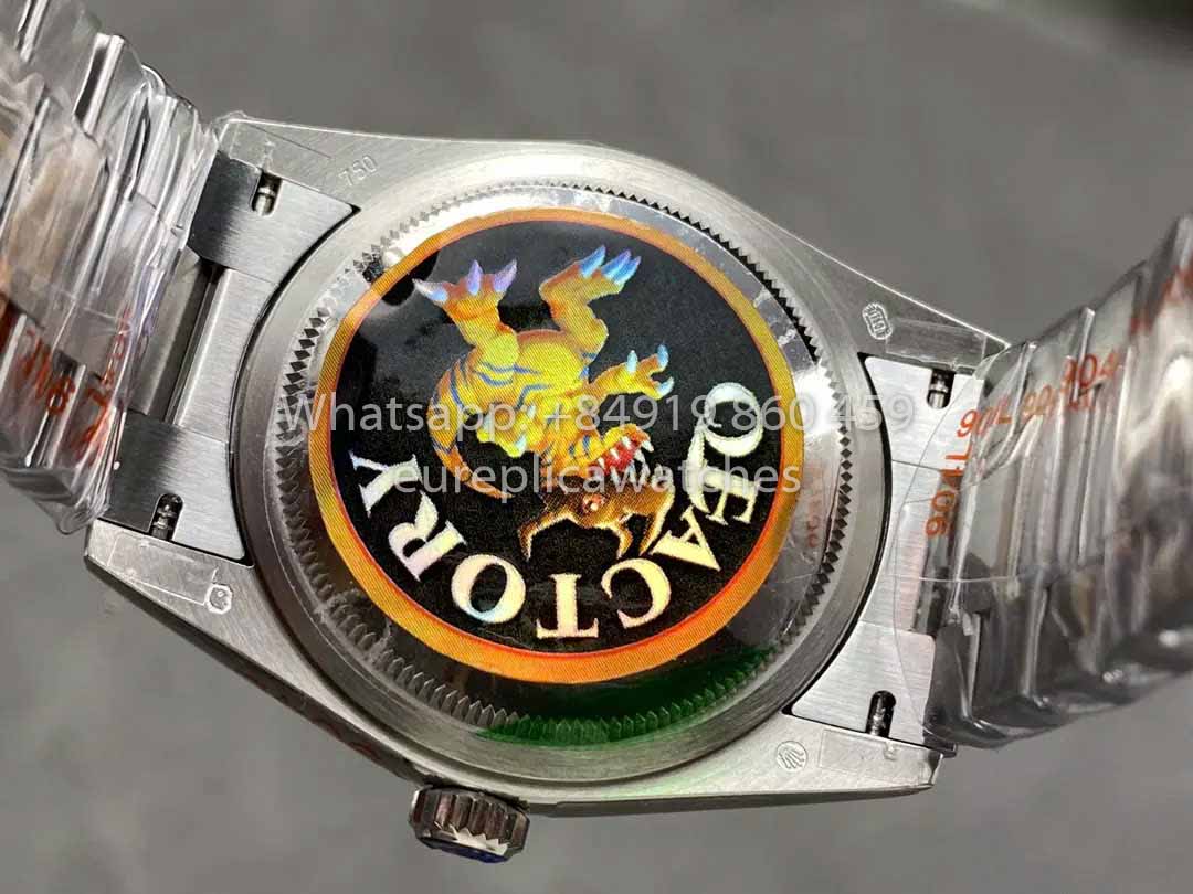 Rolex Day Date 128236 QF Fabbrica 1:1 Best Clone Pink Diamond Dial