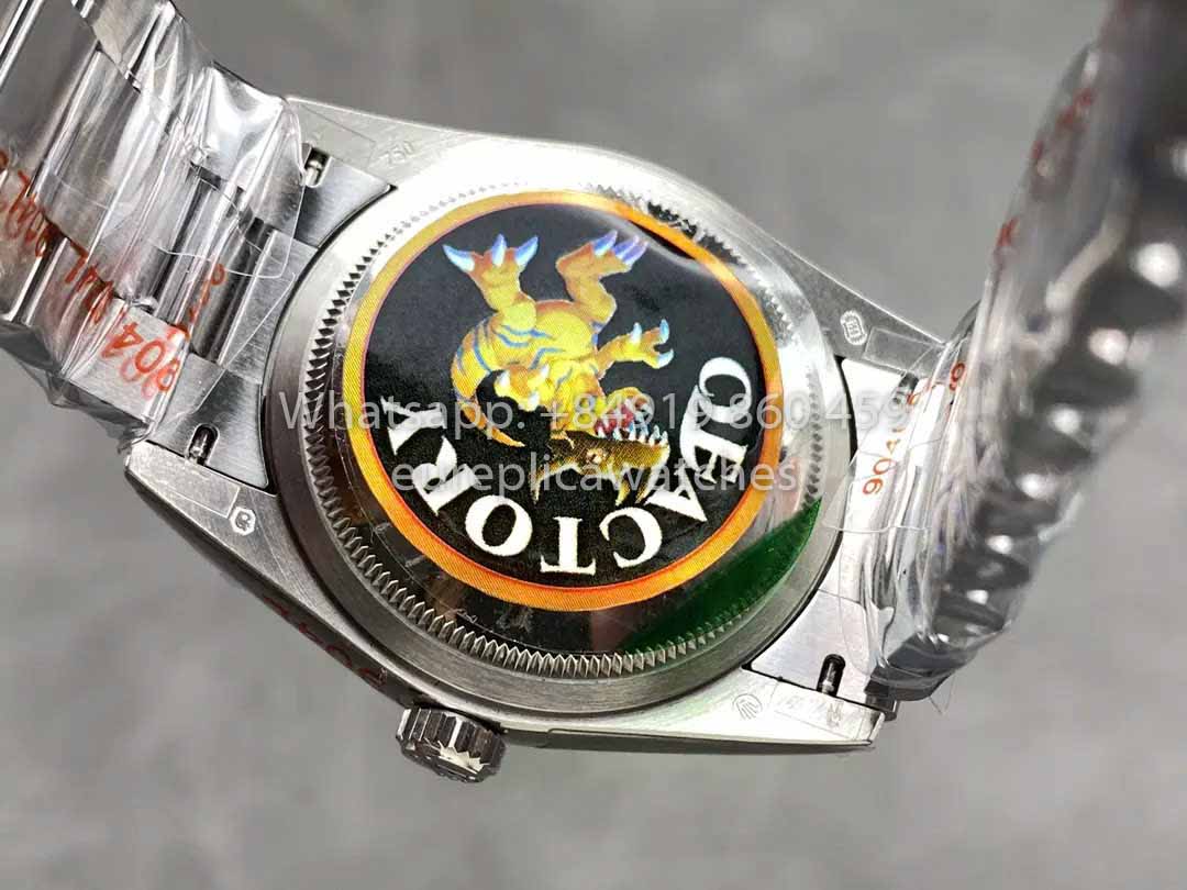 Rolex Day Date 128239 QF Fabbrica 1:1 Best Clone Silver Numeral Dial