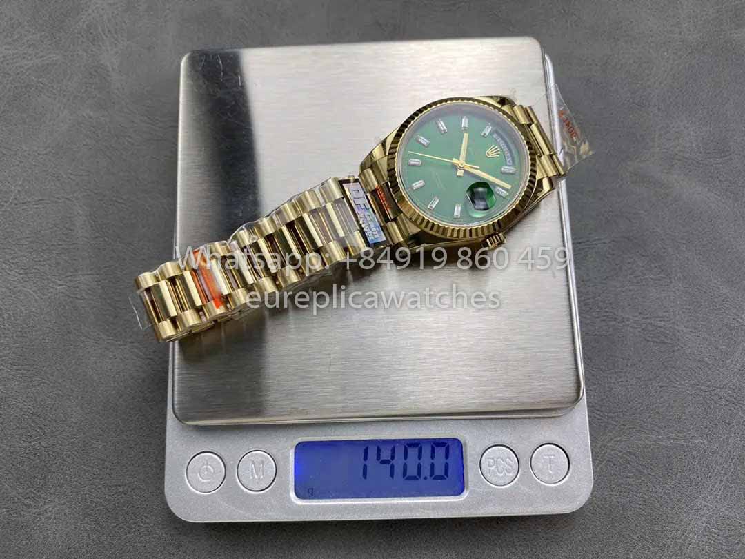 Rolex Day Date M128238-0130 128238-0130 QF Fabbrica 1:1 Best Clone Green Dial