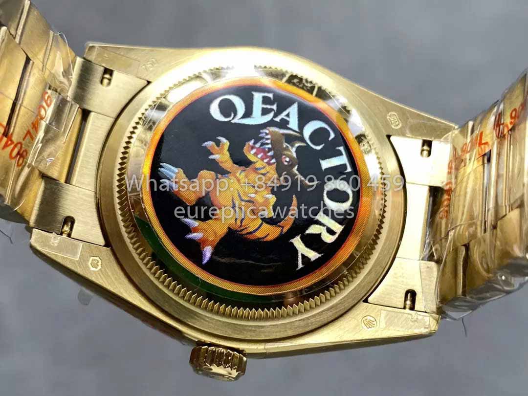 Rolex Day Date M128238 QF Fabbrica 1:1 Best Clone Numeral Green Dial