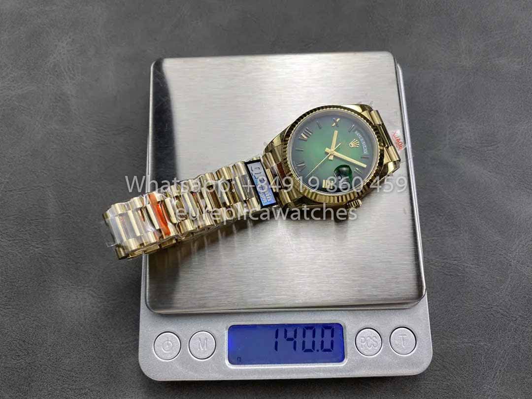 Rolex Day Date M128238 QF Fabbrica 1:1 Best Clone Numeral Green Dial