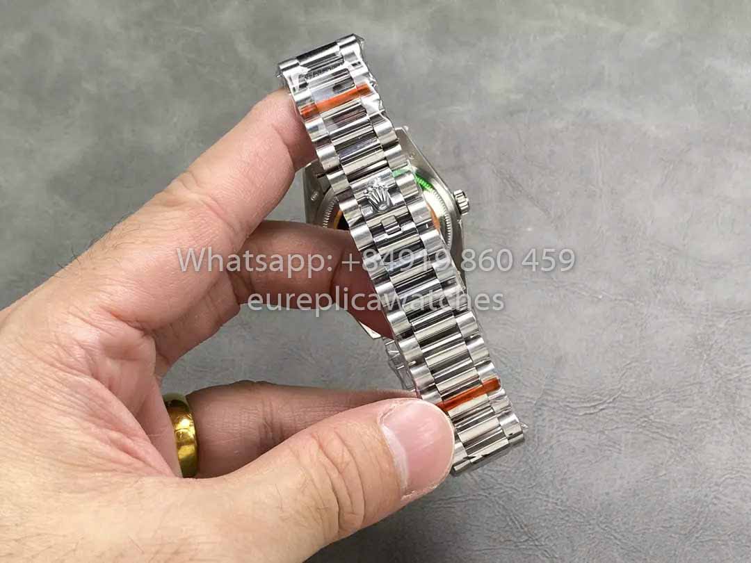 Rolex Day Date M128239-0023 128239-0023 QF Fabbrica 1:1 Mejor clon Esfera de diamantes azules