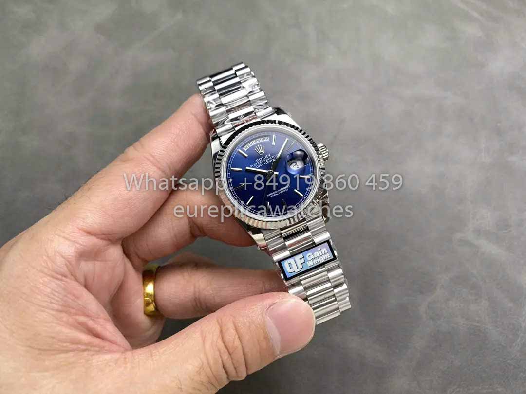 Rolex Day Date M128239 QF Fabbrica 1:1 Best Clone Blue Index Dial