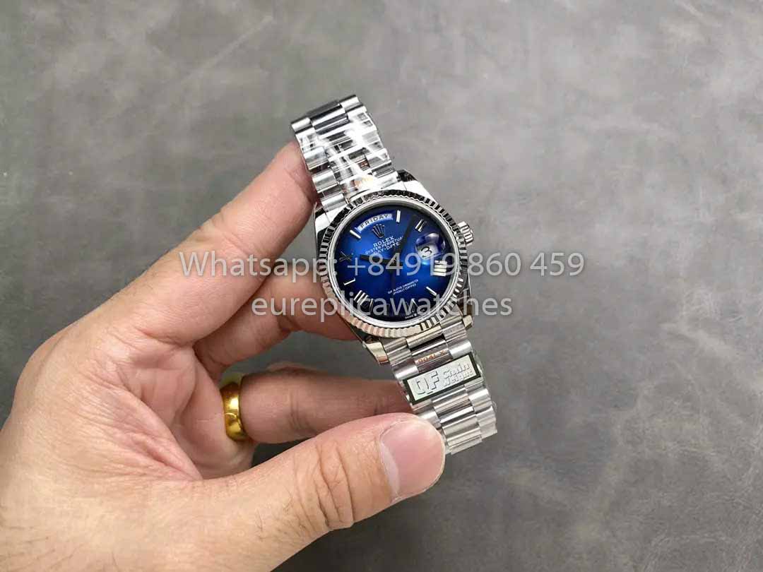 Rolex Day Date M128239 QF Fabbrica 1:1 Best Clone  Blue Ombré  Dial