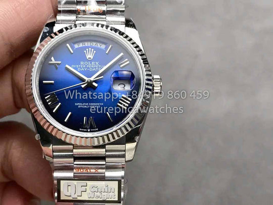 Rolex Day Date M128239 QF Fabbrica 1:1 Best Clone  Blue Ombré  Dial