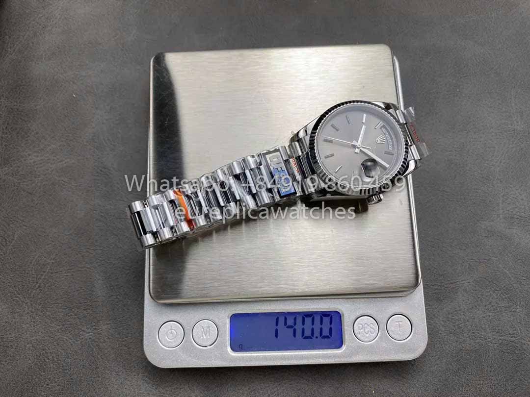 Rolex Day Date M128236 QF Fabbrica 1:1 Best Clone Grey Index Dial