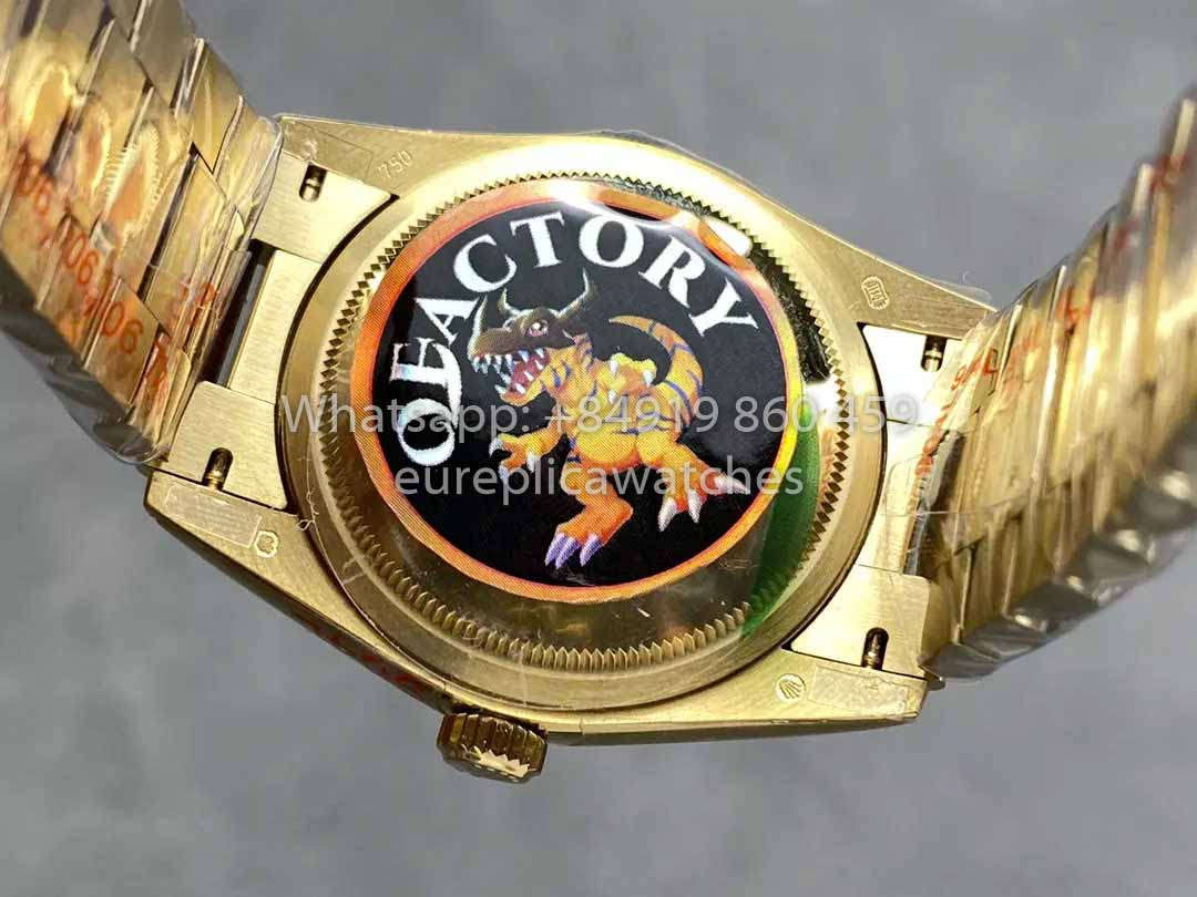 Rolex Day Date M128238-0045 - 128238-0045 Index Dial QF Fabbrica 1:1 Best Clone 36mm