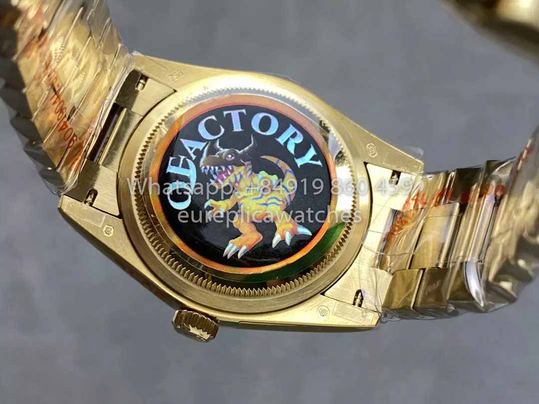 Rolex Day Date M128238-0008 - 128238-0008 Diamond Dial QF Fabbrica 1:1 Best Clone 36mm