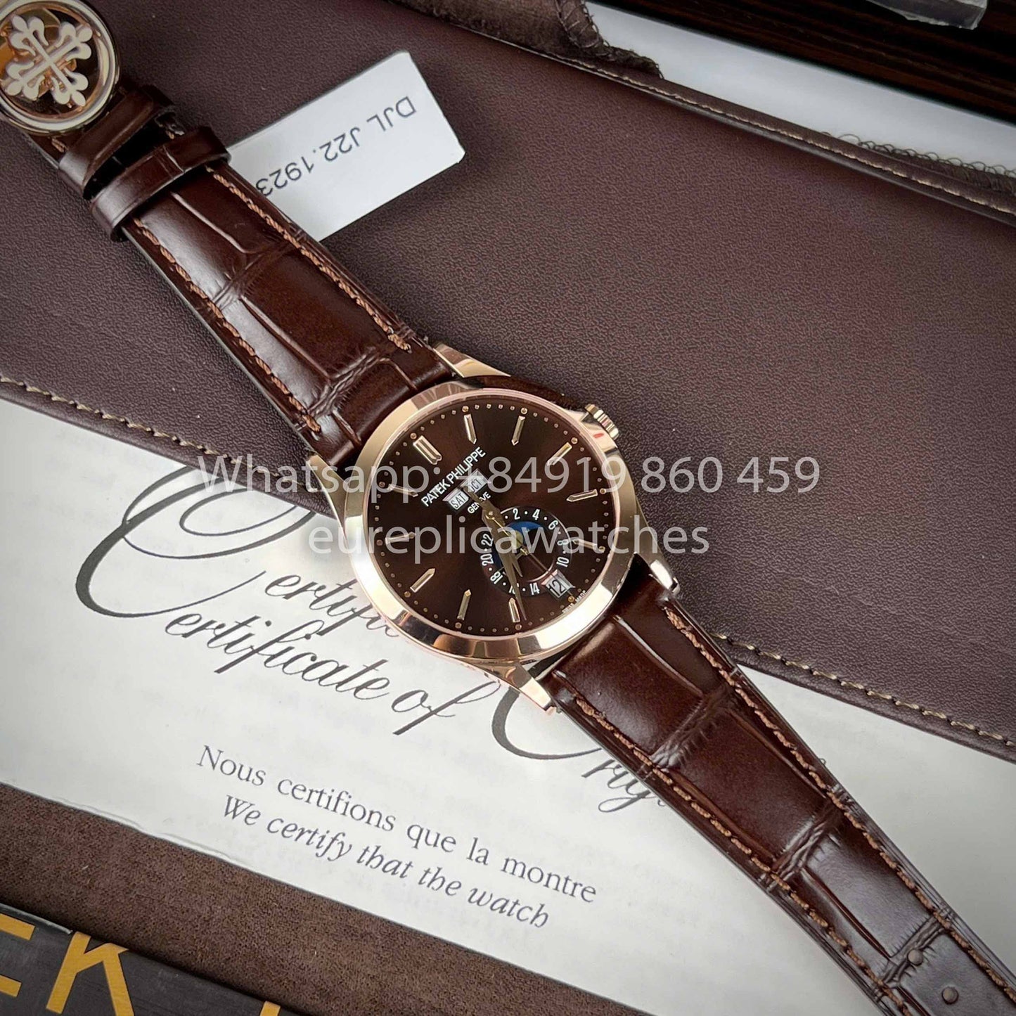 Patek Philippe Annual Calendar 38.5mm Rose Gold 5396R  1:1 Best Clone Custom Rose Gold 18k