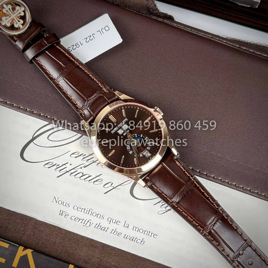 Patek Philippe Annual Calendar 38.5mm Rose Gold 5396R  1:1 Best Clone Custom Rose Gold 18k