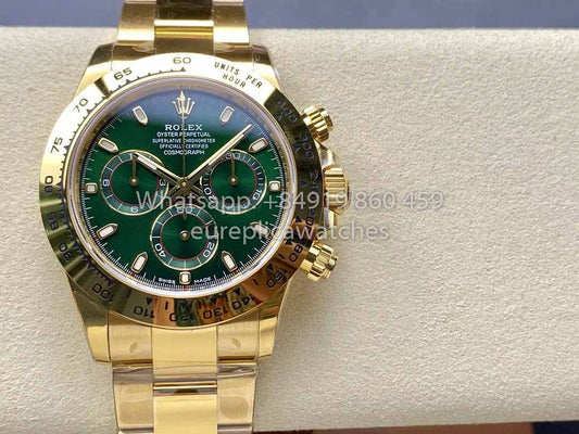 Rolex Yellow Oro Cosmograph Daytona 40 Watch Verde Arabic quadrante 116508  VS Fabbrica 1:1 Super Clone