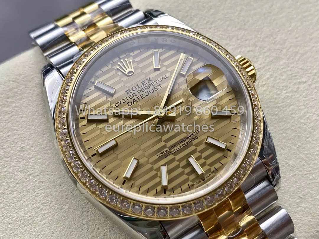 Rolex Datejust 36 M126283RBR-0031 126283RBR-0031 Mejor clon vs. Fabbrica