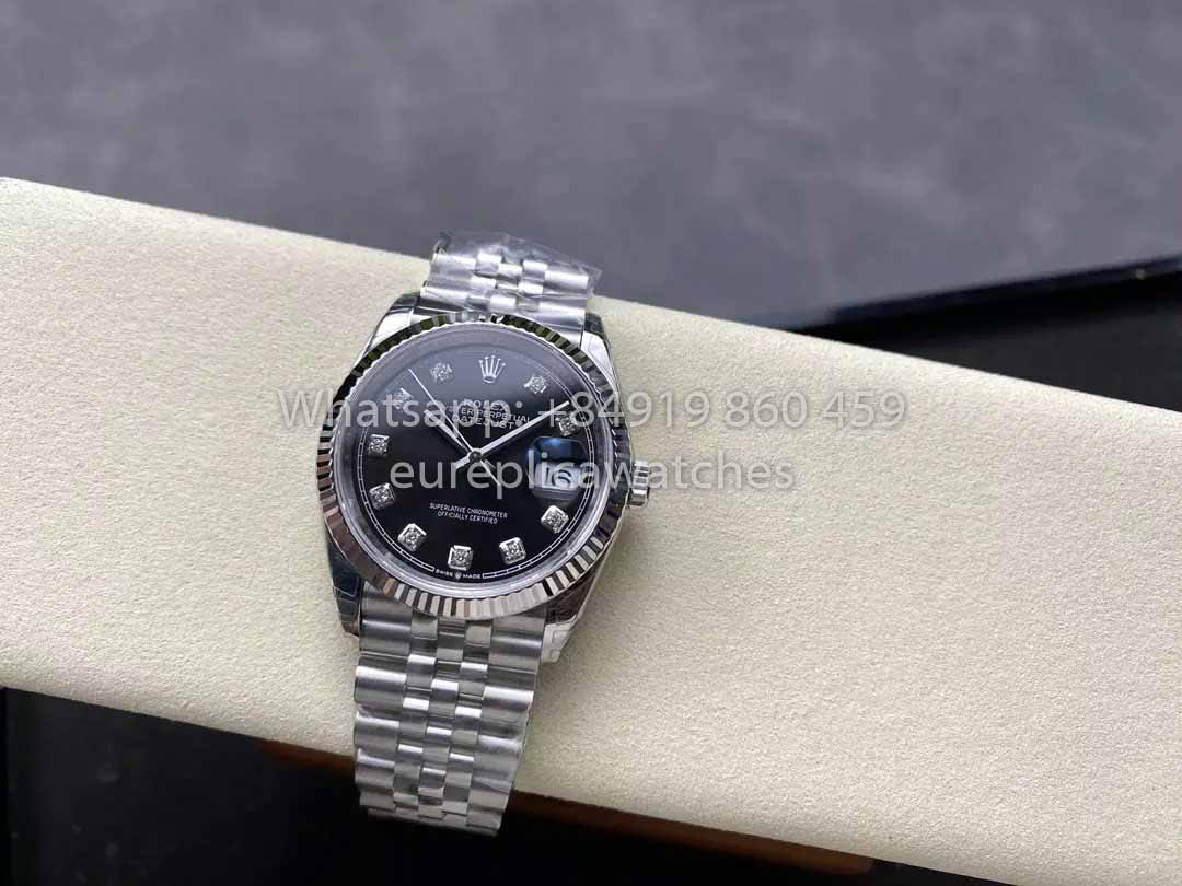 Rolex Datejust 36  126234 Nero Diamond quadrante 1:1 Best Clone VS Fabbrica