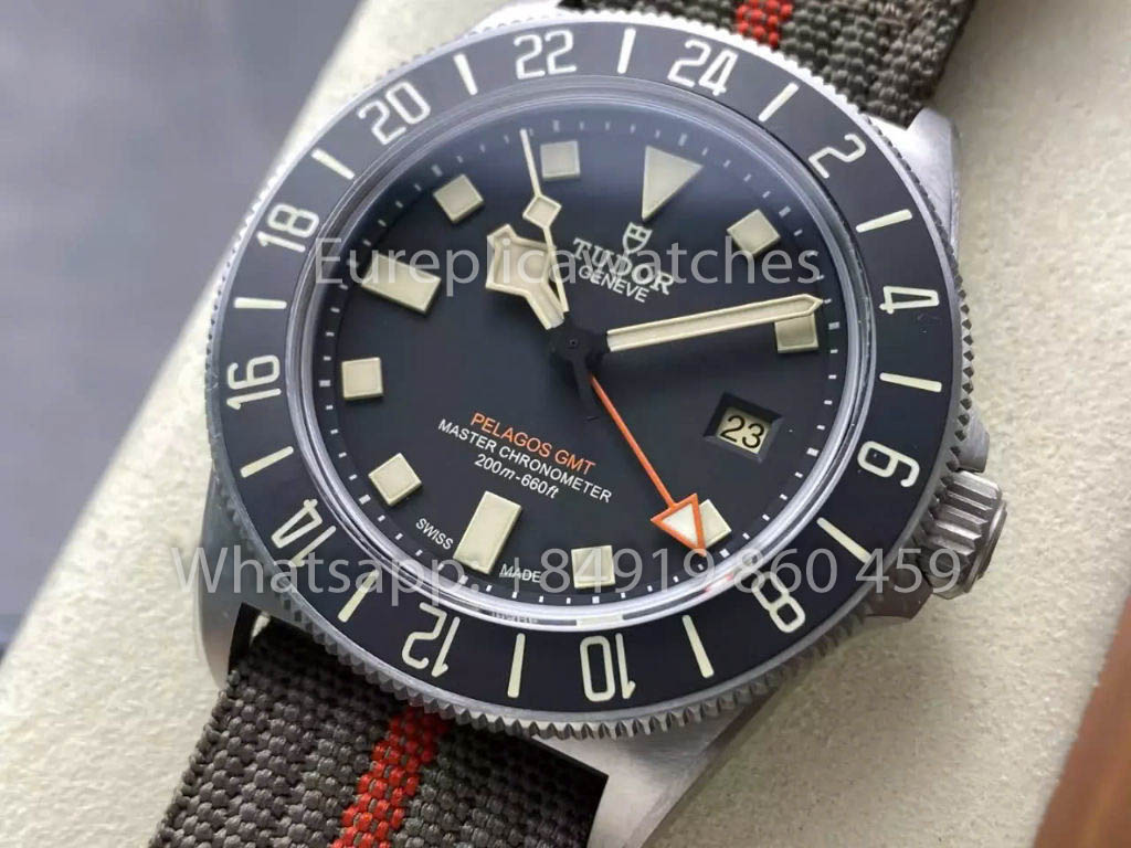 Tudor Pelagos FXD GMT Titanium M2542G247NU  M+ Fabbrica 1:1 Best Clone Black Dial