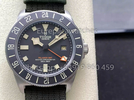 Tudor Pelagos FXD GMT Titanium M2542G247NU M+ Fabbrica 1:1 Best Clone Nylon cinturino