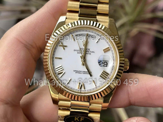 Rolex Yellow Gold Day Date 40 228238-0042 Sundust Dial  1:1 Best Clone KF Fabbrica 215 Gram