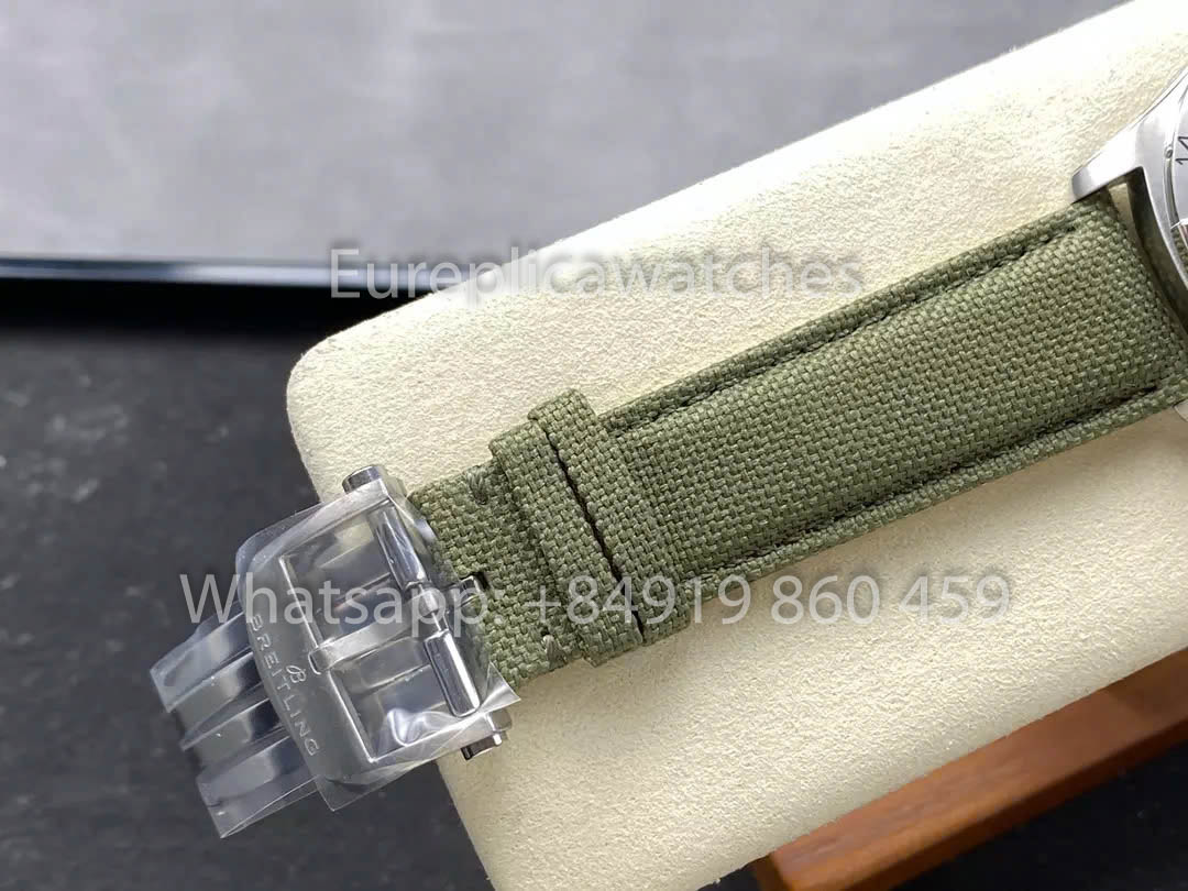 Breitling Avenger Automatic GMT 44 BLS Fabbrica 1:1 Best Clone quadrante verde Velcro cinturino