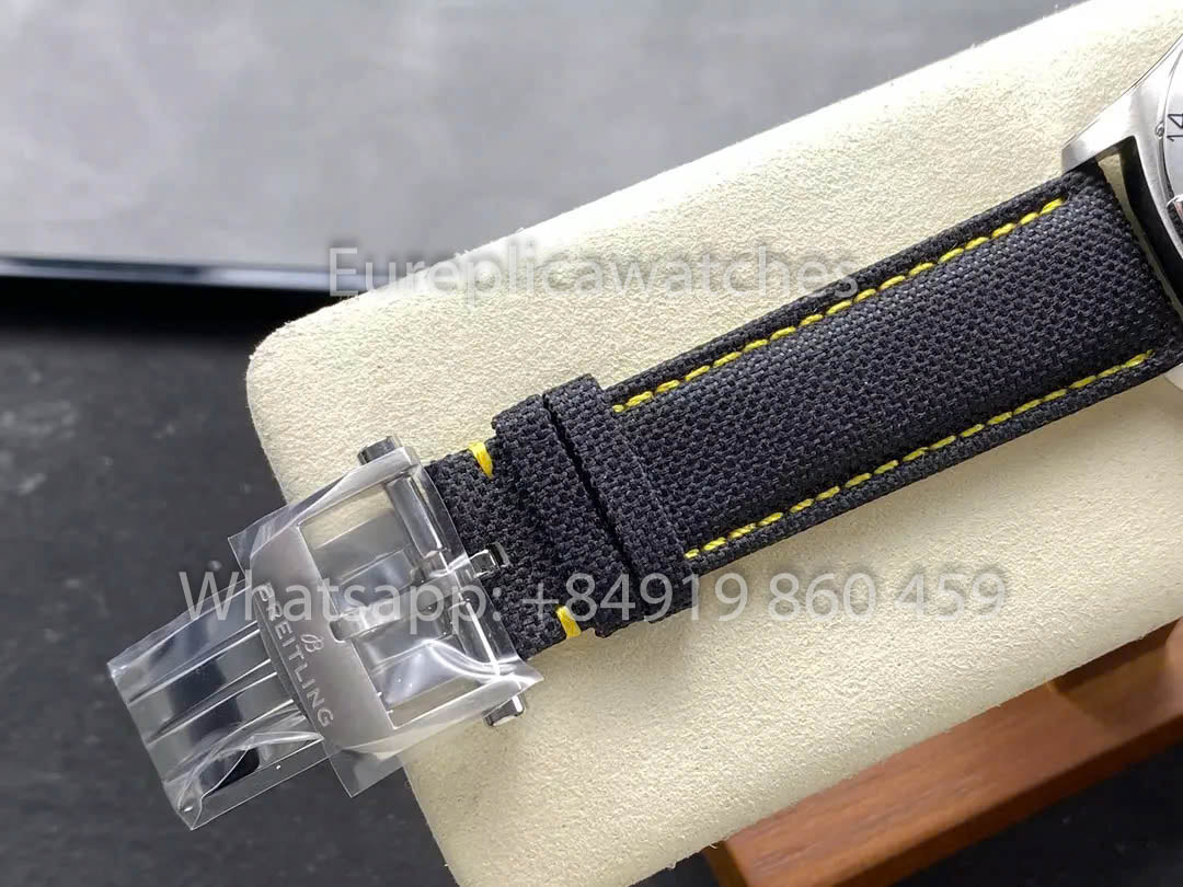 Breitling Avenger Automatic GMT 44 BLS Fabbrica 1:1 Best Clone Grigio quadrante Velcro cinturino