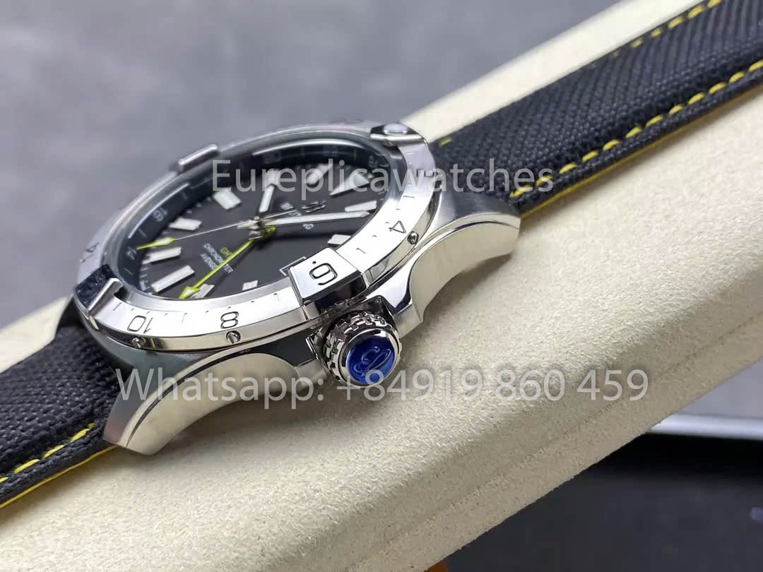 Breitling Avenger Automatic GMT 44 BLS Fabbrica 1:1 Best Clone Grigio quadrante Velcro cinturino