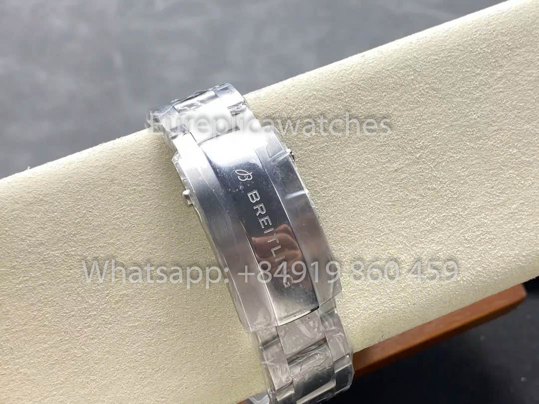 Breitling Avenger Automatic GMT 44 BLS Fabbrica 1:1 Best Clone Grigio quadrante Yellow Pointer SS