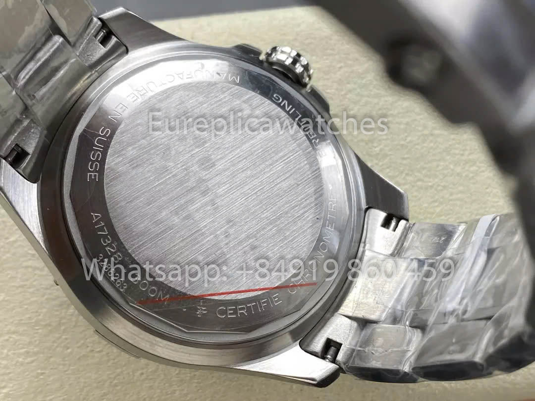 Breitling Avenger Automatic GMT 44 BLS Fabbrica 1:1 Best Clone Grigio quadrante Yellow Pointer SS