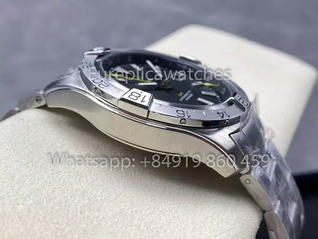 Breitling Avenger Automatic GMT 44 BLS Fabbrica 1:1 Best Clone Grigio quadrante Yellow Pointer SS