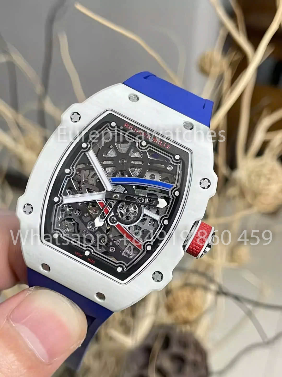 replica Richard Mille RM67-02 White Carbon NTPT 1:1 Best Clone V5 Newest Version
