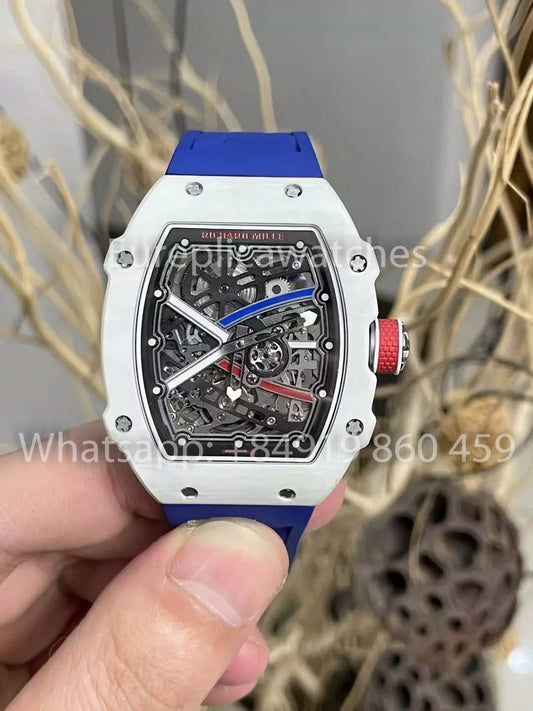 replica Richard Mille RM67-02 White Carbon NTPT 1:1 Best Clone V5 Newest Version