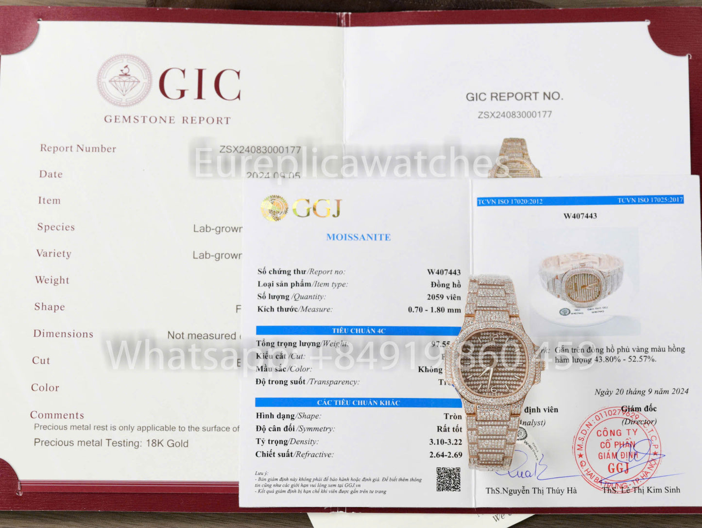 Patek Philippe Nautilus 7118 Full Iced Out - 1:1 Best Clone moissanite quadrante