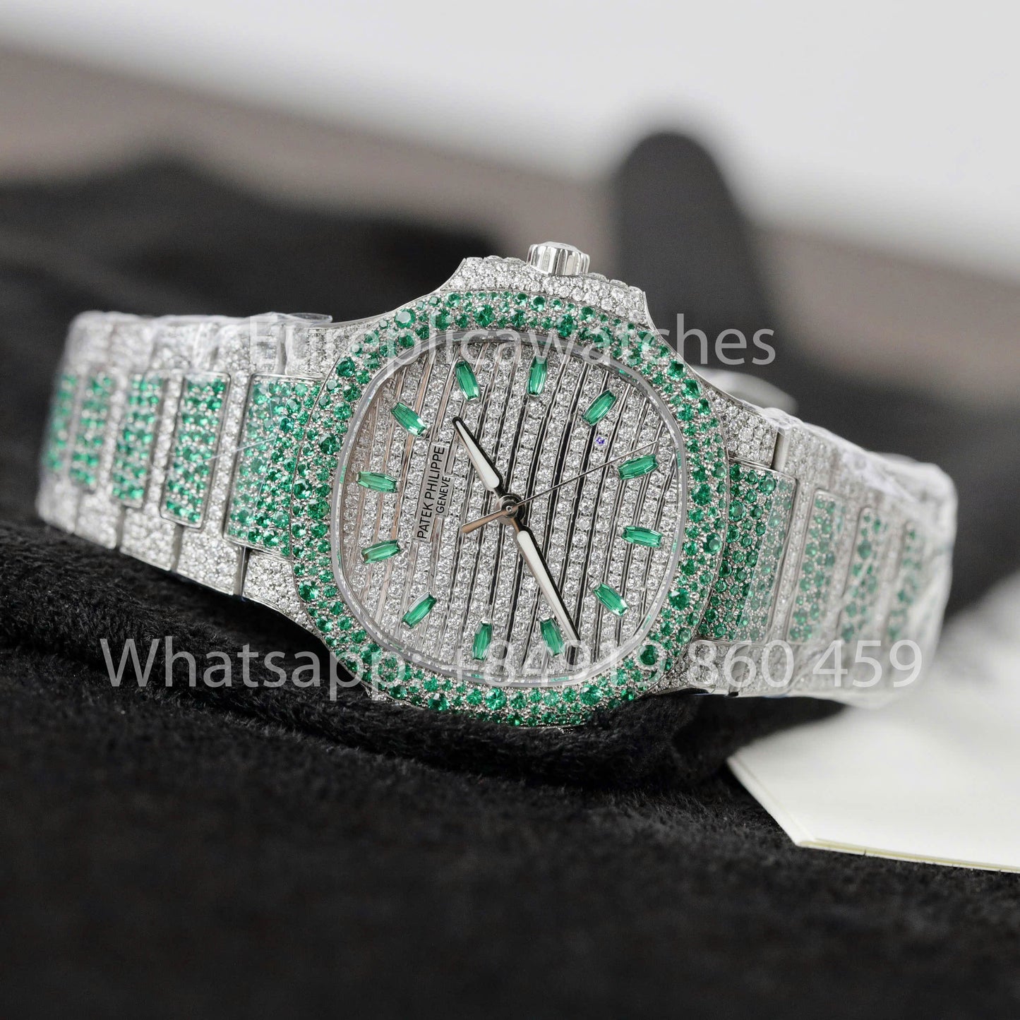 Patek Philippe Nautilus 7118 Full Iced Out - 1:1 Best Clone Ruby Saphire