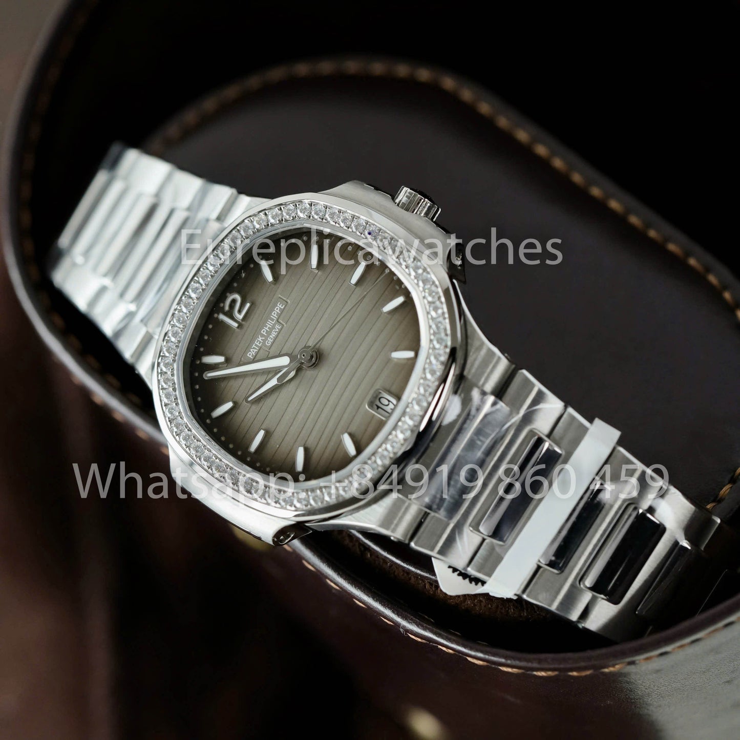 Patek Philippe Nautilus Ladies 7118/1A-011 Moissanite personalizado da 3K Fabbrica acciaio inossidabile