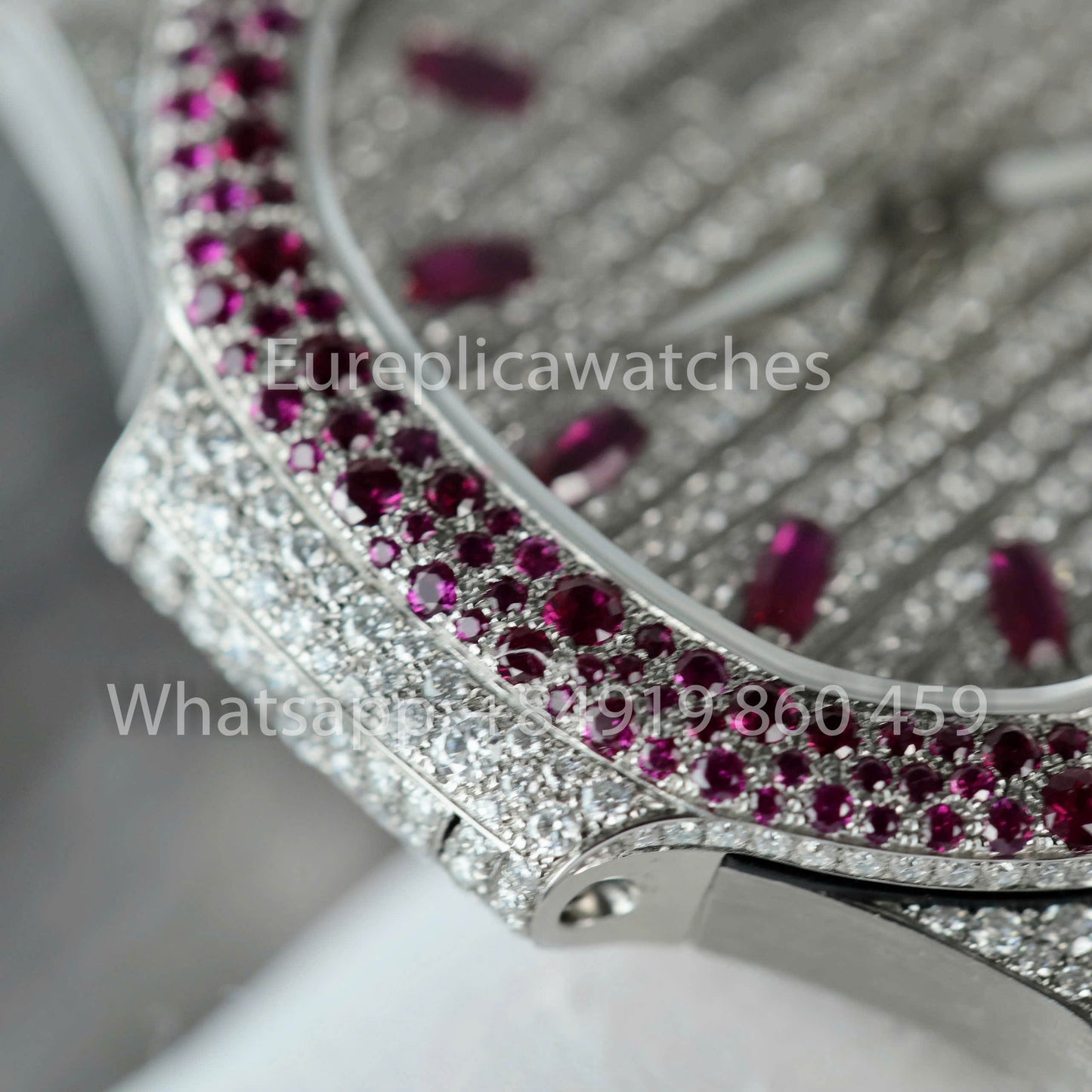 Patek Philippe Nautilus 7118 Full Iced Out - 1:1 Best Clone purple Ruby Saphire