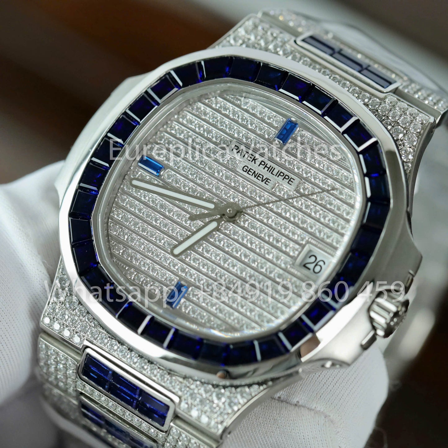 Patek Philippe Nautilus 5719/11G White Gold 1:1 Best Clone Custom Watch