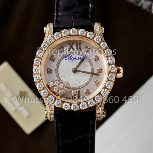 Chopard Happy Sport 274809-5001 Joaillerie 1:1 Best Clone Custom Moissanite and gold
