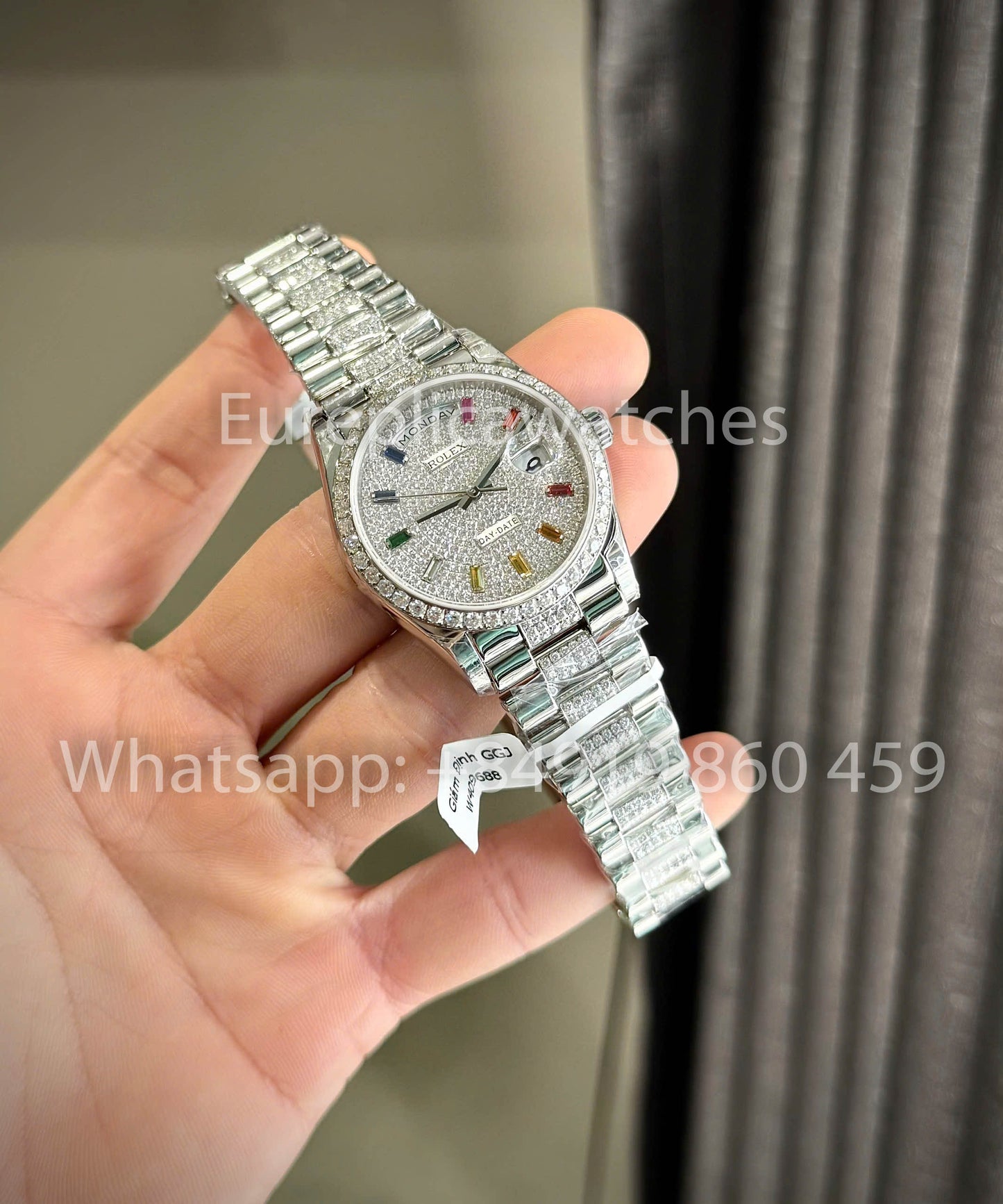 Rolex Day-Date 36 Ref: m128349rbr-0012 1:1 Best Clone QF Fabbrica Custom Watch