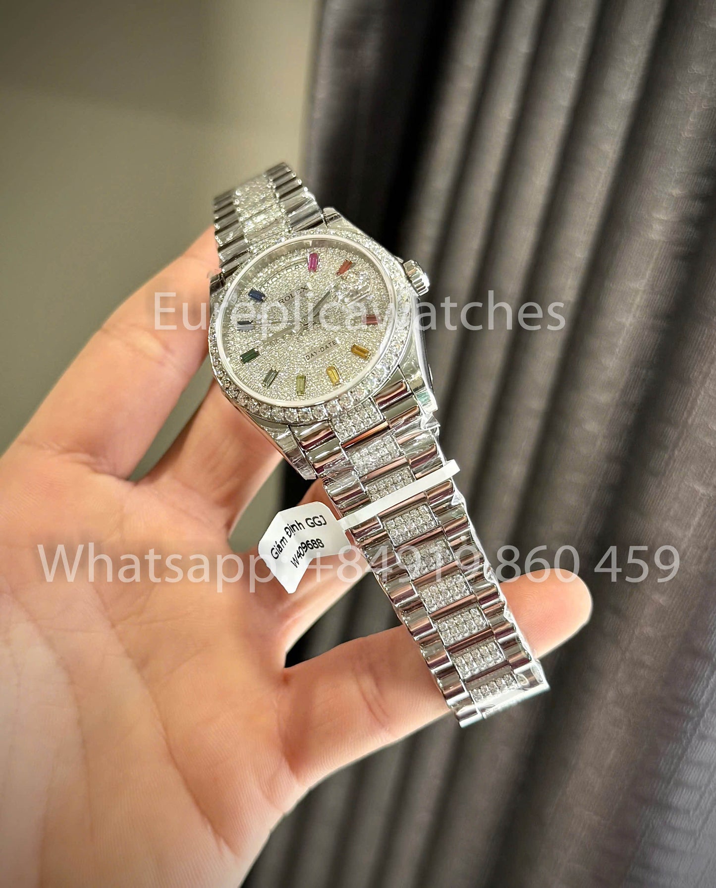 Rolex Day-Date 36 Ref: m128349rbr-0012 1:1 Best Clone QF Fabbrica Custom Watch