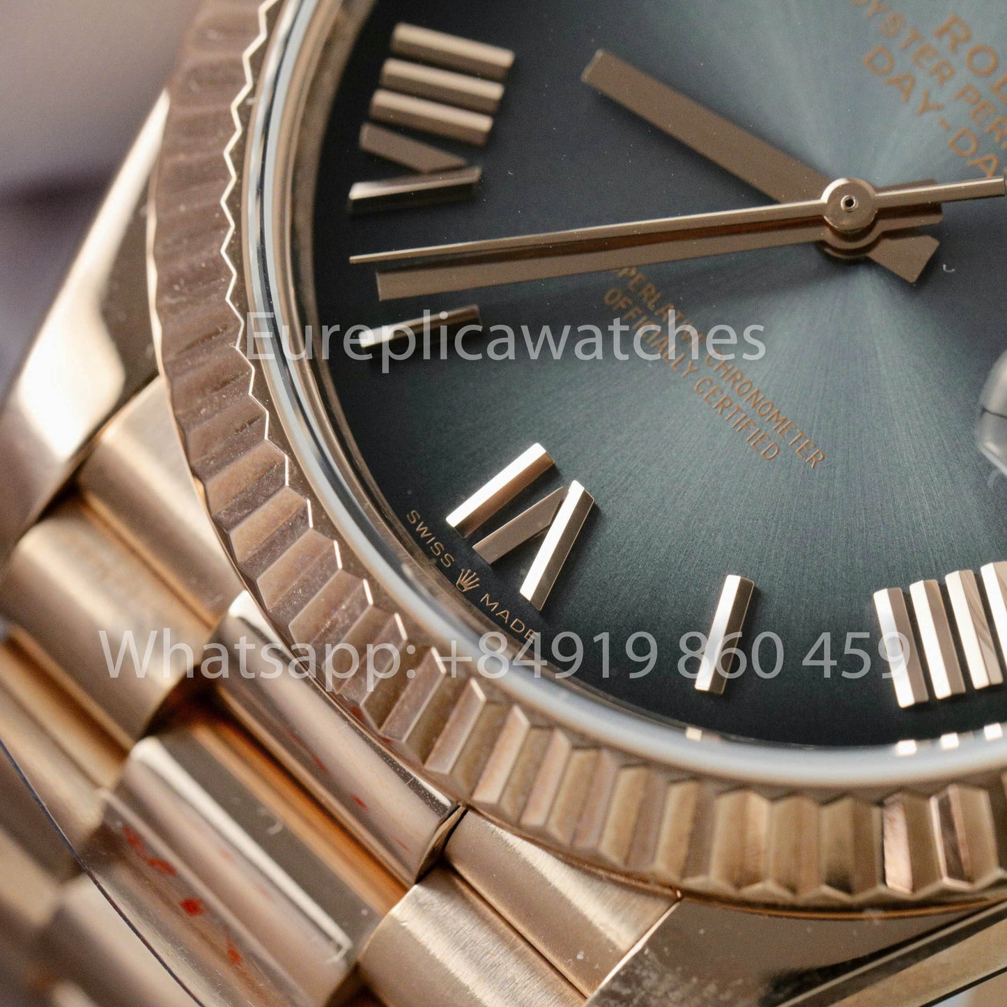 Rolex unveils the new Day-Date 40mm  Slate Dial 2024 QF Fabbrica 1:1 Best Clone Custom Gold Plated