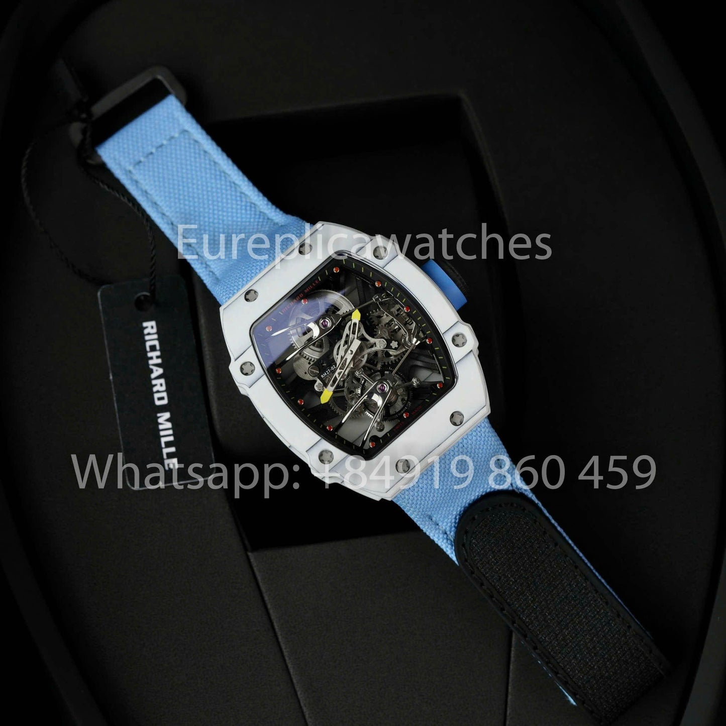 Richard Mille RM27-02 Rafael Nadal Tourbillon 1:1 Best Edition RM Fabbrica Blue cinturino