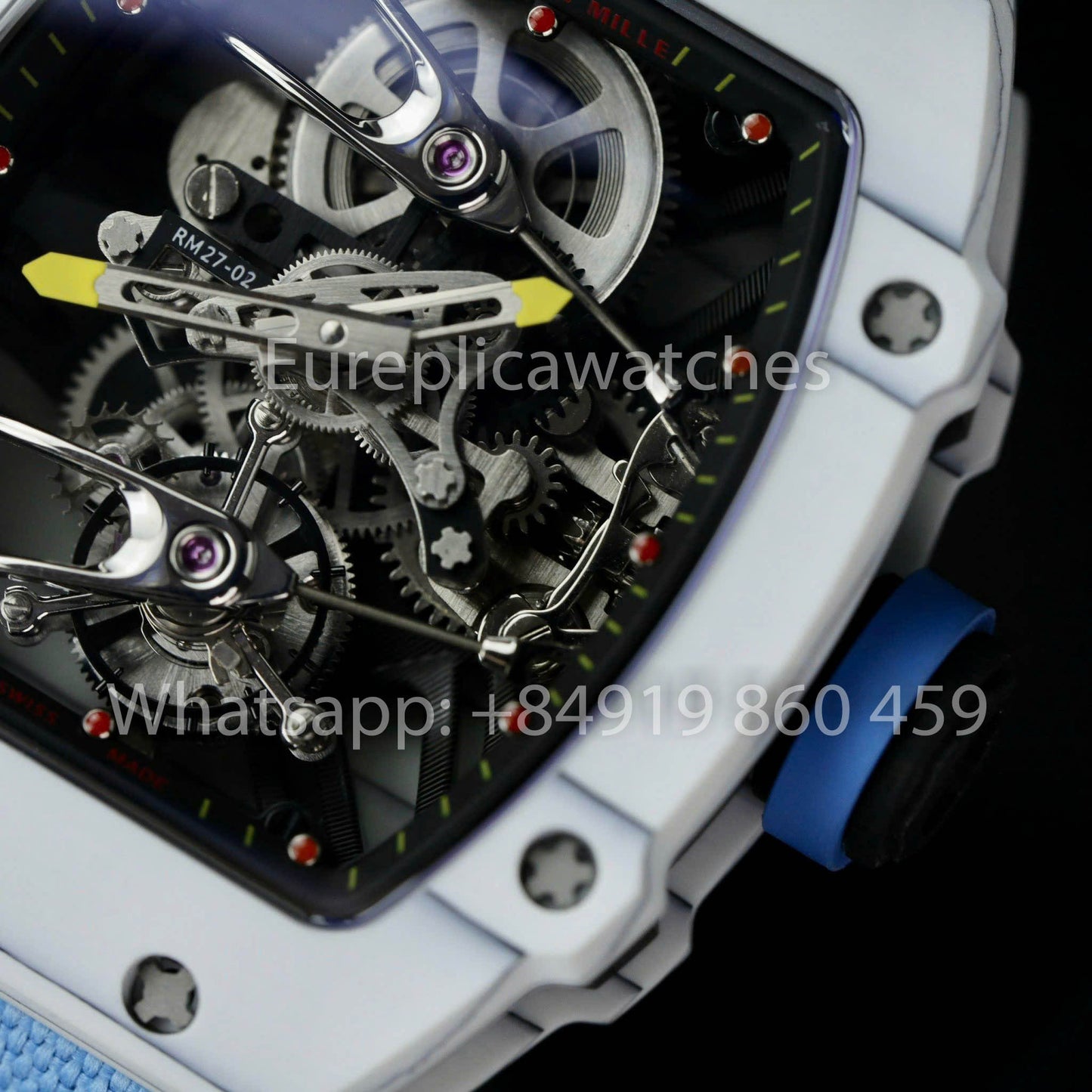 Richard Mille RM27-02 Rafael Nadal Tourbillon 1:1 Best Edition RM Fabbrica Blue cinturino