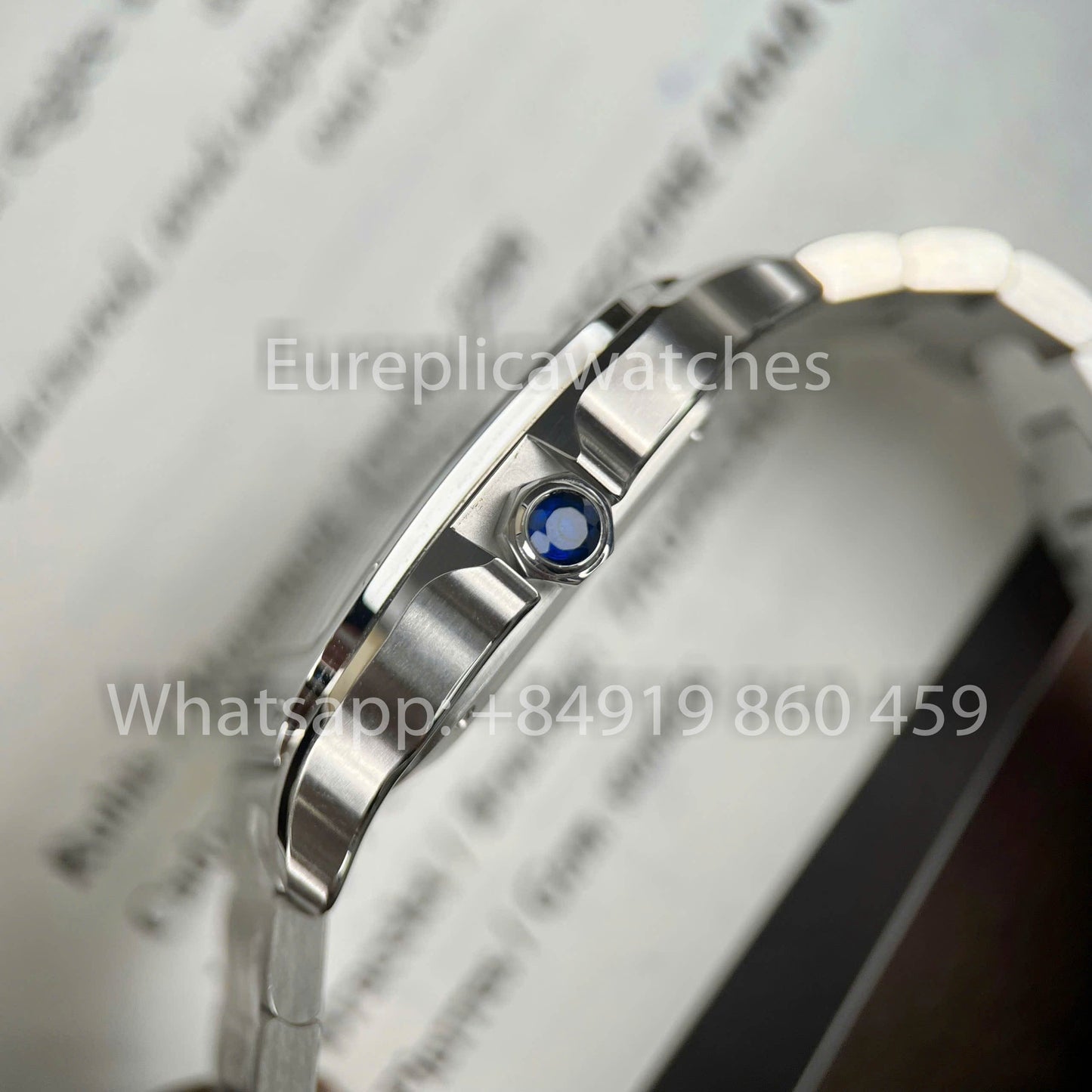 Cartier Santos WSSA0029 1:1 edición mejor BV Fabbrica quadrante bianco Swiss 1847MC